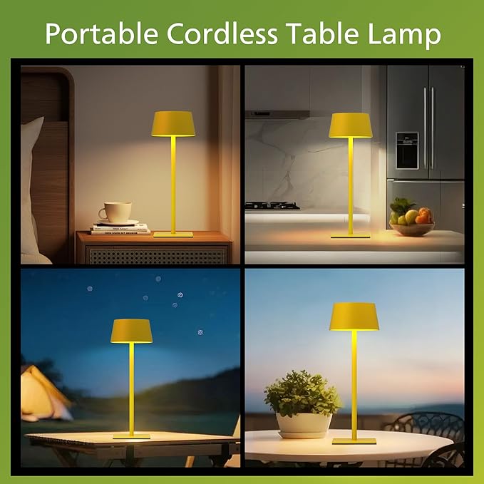 Philips Solar Outdoor Table Lamp, Portable LED Desk Light,Cordless Battery-Operated，2 Adjustable Height, Touch Control & Stepless Dimming Night Light，Waterproof for Garden, Bedroom