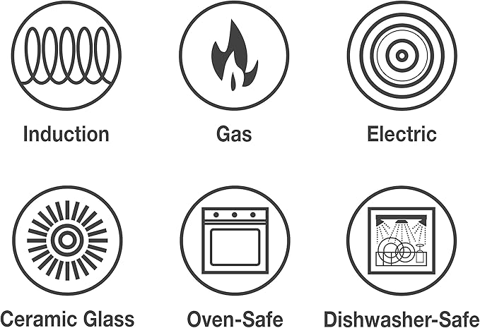 Tramontina Nesting 6 Pc Stainless Steel Tri-Ply Clad Sauce Pan and Stock Pot Set, 80116/048DS