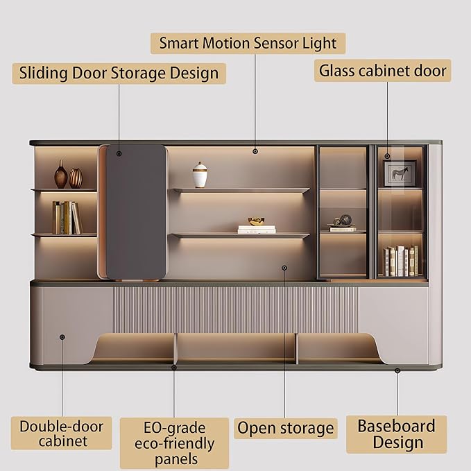 Modern L Shaped Desk, 141.7 inch Large Desk with Storage, Executive Desks for Home Office No Installation Required with Drawers and Lockable, Without Desk or Computer Chair (Filing Cabinet)