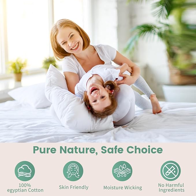 Bedlifes 1000 Thread Count 100% Egyptian Cotton California King Size Sheets Set - Sateen Soft Silky Breathable Luxury Cooling 4 Pieces (Sage Green)