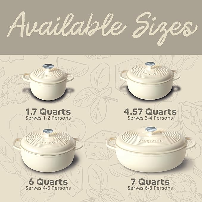 Enameled Cast Iron Bread Pan with Lid, 11” Bianco Perla (White) Bread Oven Cast Iron Sourdough Baking Pan, Dutch Oven for Bread - Segretto Cookware