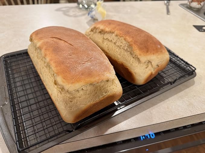 2-In-1 Cast Iron Oven Pan - 9"x5" Durable Loaf Pans Rectangular Baking Pan with Banneton Bread Proofing Basket set for home baking, 2 Piece Set -1.8 QT×2 Pcs (Stainless steel mats, Bread Pan 4 Set)