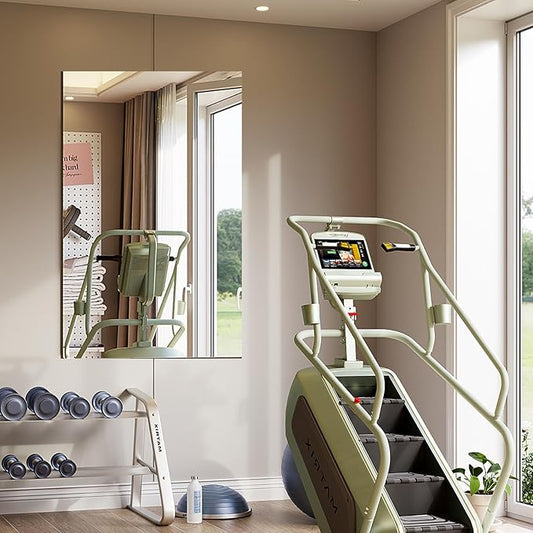 Frameless Mirror for Wall, 24" x 48" Frameless Bathroom Mirror, Tall Gym Mirrors Tempered Glass Vanity Mirror for Over Sink, Home Gym, Yoga Studio, Bedroom, Dancing Studio, Living Room