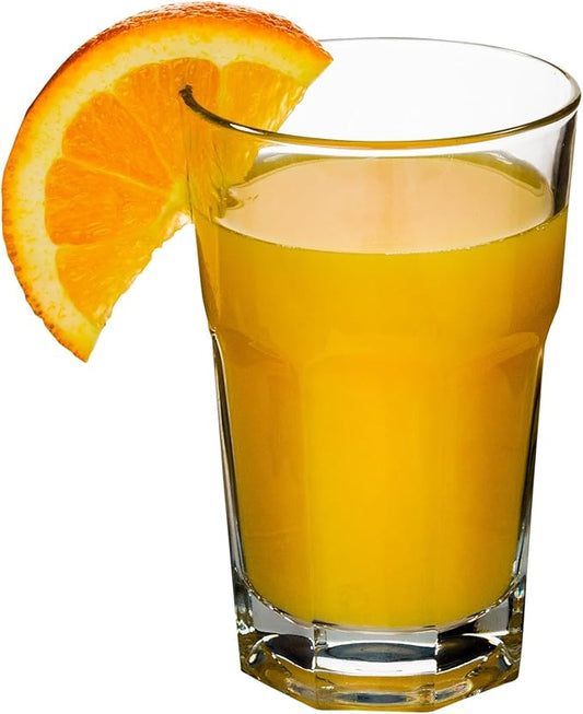 Vikko Drinking Glasses, 9 Ounce Glass Cups, Durable Glasses Drinking Set of 12, Stackable Water Glasses, Highball Glasses, Heavy Base Tumblers & Water Glasses, Dishwasher Safe Cups for Kitchen