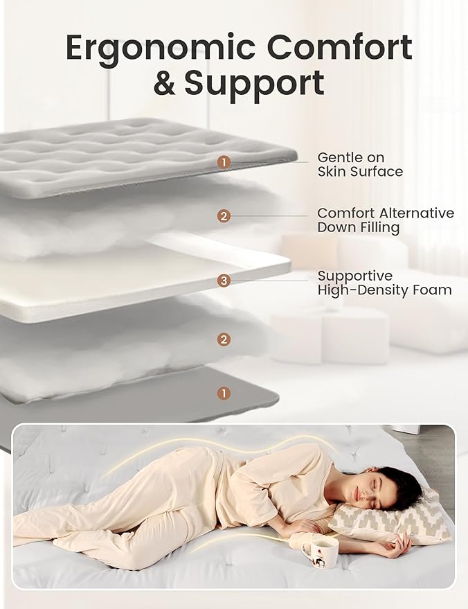 Syrinx Japanese Floor Futon Mattress, Foldable Tatami Sleeping Pad for Adults & Kids, Roll-Up Floor Bed or Bench Cushion