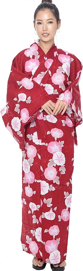 Kimura Jitsugyo Women's Kyoto Traditional Easy Wearing Kawaii Yukata Robe(Japanese Casual Kimono) Set 2