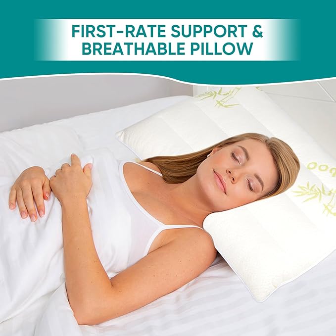 MINUPWELL 2 Packs Ultra Thin Pillows, Flat Pillows for Sleeping Thin, 7D High Support 2.5 inch Height Slim Bed Pillows for Stomach Sleeper, Standard Size -18x26 in - Rayon Derived from Bamboo