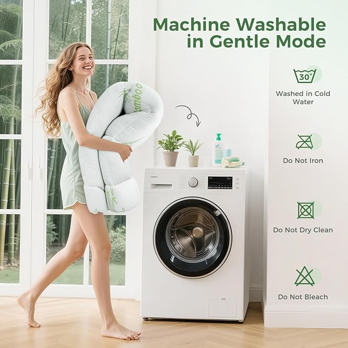 HYLEORY Mattress Topper Twin Size - Thick Bamboo-Viscose Cooling Pillow Top Mattress Pad Breathable Fluffy Soft Mattress Cover with 8-21" Deep Pocket, Green