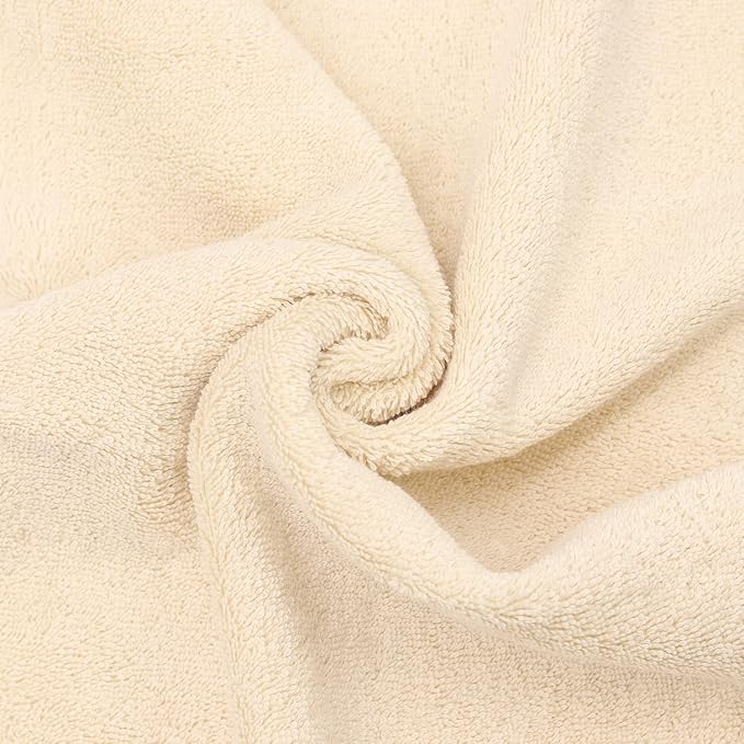 Luxury Hotel & Spa Towel 100% Genuine Turkish Cotton Bath Towels - Beige - Dobby Border - Set of 4