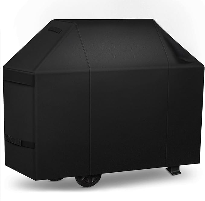 iCOVER Grill Cover 65 inch, BBQ Grill Cover for Outdoor Grill, 600D Heavy Duty Waterproof BBQ Cover, Anti-UV and Rip-Proof Barbecue Cover, Gas Grill Cover for Weber, Char-Broil, Nexgrill, etc