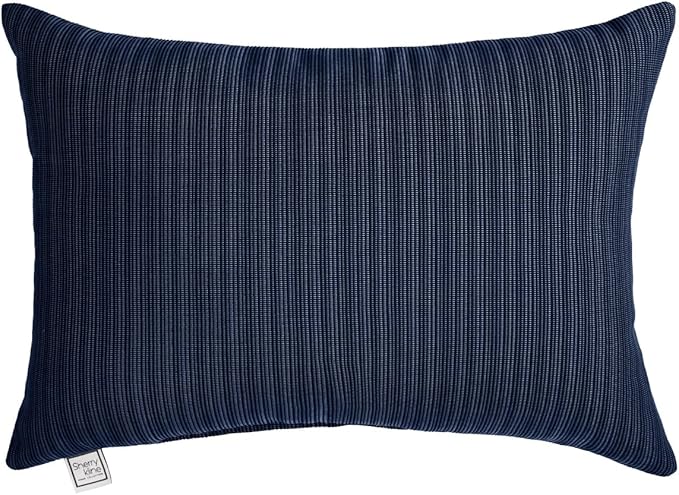 Sherry Kline Island Breeze Indoor/Outdoor Boudoir Filled Pillow, 13"x 18", Indigo 2 Count