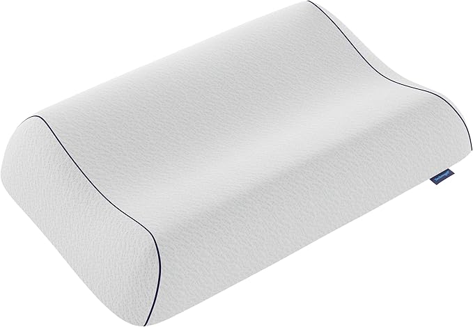 Technogel Anatomic Cooling Gel Pillow – Cervical Spine Support with 2 Heights for Neck & Shoulder Pain Relief, Odorless Memory Foam Base, Cool Sleep for Side & Back Sleepers, Washable Ventilated Cover