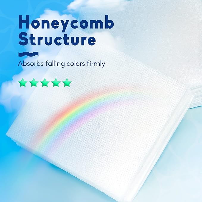 Color Absorber Laundry Sheets 216 Count, Dye Catcher to Prevent Clothes from Smearing, Fragrance Free Color Trapping Sheets for Home School or Apartment
