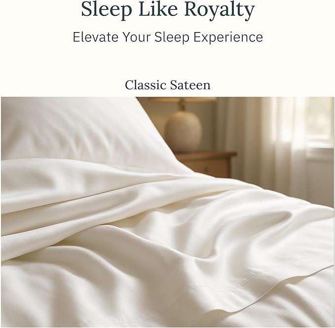 California Design Den King Size Sheets Set Deep Pockets - Certified 100% Egyptian Cotton Sheets King Size, Soft Sateen, Deep Pockets with Anti-Skid Elastic, Cool and Durable Luxury Bedding - Navy Blue