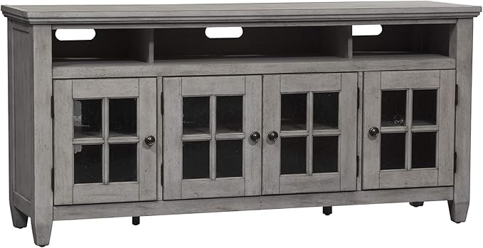 Liberty Furniture Industries Heartland Entertainment TV Stand, Antique White