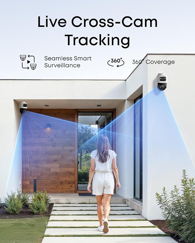 eufy 4K NVR Security Camera System S4 Max, PoE Wired, 24/7 Recording, Triple Lens Bullet-PTZ Cam, 360° PTZ, Up to 16CH, Cross-Cam Tracking, 8× Auto Zoom, Smart Video Search, 2TB HDD