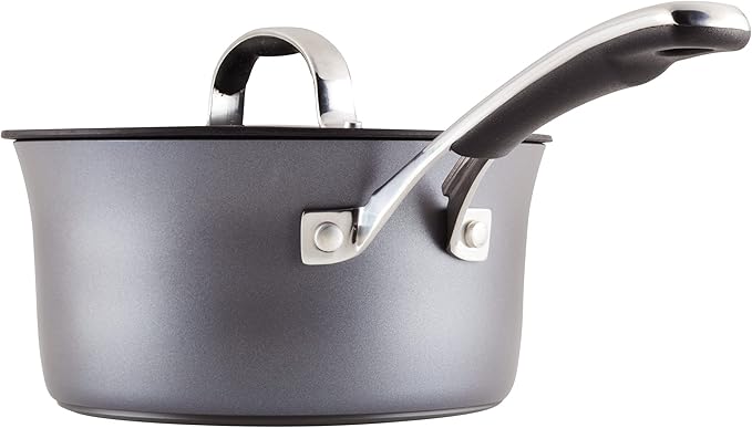 Rachael Ray Cook + Create Hard Anodized Nonstick Cookware/Pots and Pan Set, 10 Piece - Black