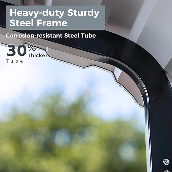 GREEN PARTY 12 x 20 ft Metal Carport Kits with Galvanized Steel Roof & Removable Sidewalls, Heavy Duty Metal Carport Canopy, Outdoor Car Tent Metal Garage Shelter for Car, SUV, Truck and Boats, Grey