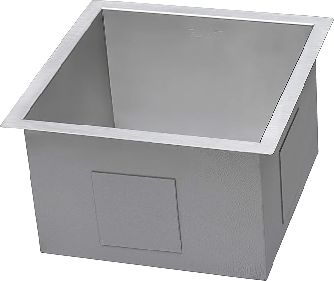 Ruvati 13 x 15 inch Undermount Bar Prep Tight Raduis 16 Gauge Kitchen Sink Stainless Steel Single Bowl - RVH7013