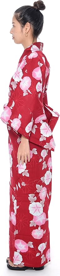 Kimura Jitsugyo Women's Kyoto Traditional Easy Wearing Kawaii Yukata Robe(Japanese Casual Kimono) Set 2