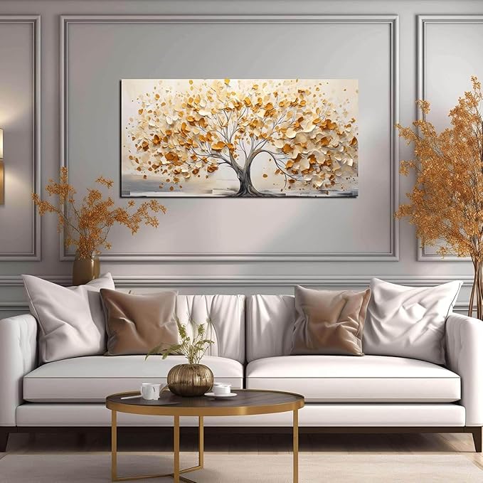 Rxrpexjke Tree of Life Pictures for Living Room Canvas Wall Art Large Artwork Canvas Wall Decor Ready to Hang Artwork Print with Frame Modern Wall Art Decorative Painting Size 20x40
