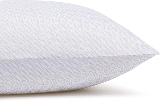 Amazon Basics Lightweight Super Soft, Comfortable Easy Care Microfiber 4 Piece Bed Sheet Set with 14-Inch Deep Pockets, Queen, Gray Crosshatch, Printed