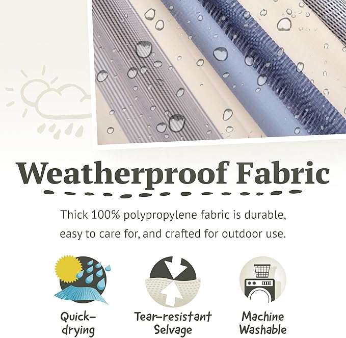 LA SIESTA® - Large Double Brisa Classic Hammock & Nautico Steel Stand - Weather & Tear Resistant Portable Hammock w/Stand - Balcony Porch Garden Outdoor Indoor Hammock - 2-Person Max 355 Lbs, Seasalt