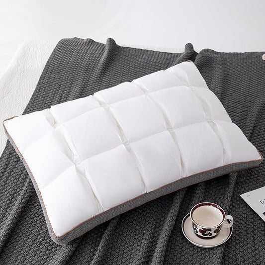 YOUR MOON Soft Pillow King for Sleeping, Super Soft Support Down Alternative Pillow, 100% Cotton Shell Luxury Comfy Fluffy Bed Pillows for Sleep(White)