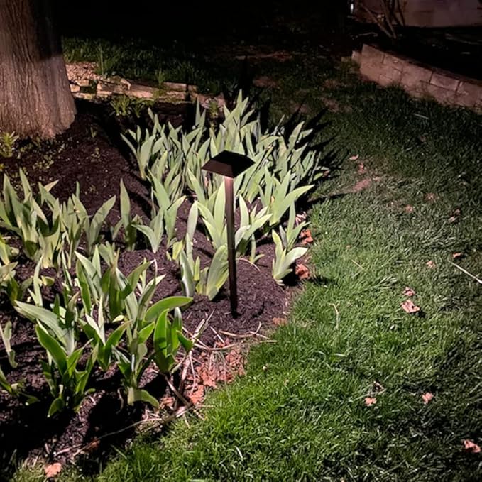 Bobcat Solar Landscape Pathway Lights Super Bright with 2-in-1 Warm White and Daylight Modes, Solar Lights for Outdoor Path, Sidewalk, Driveway, or Walk Way, Dark Brown(4 Pack)