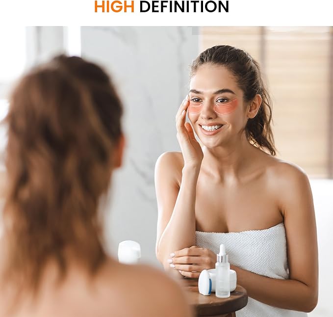 Bathroom Vanity Mirror for Wall, 48" x 30" Metal Framed Rectangular Bathroom Wall Mirror for Over Sink, HD Shatterproof Glass, Hangs Horizontally or Vertically(Black)