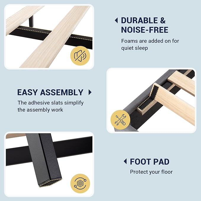 Allewie Full Size Velvet Platform Bed Frame with Vertical Tufted Wingback Headboard, Easy Assembly, Under Bed Storage, No Box Spring Required, Modern Style, Grey