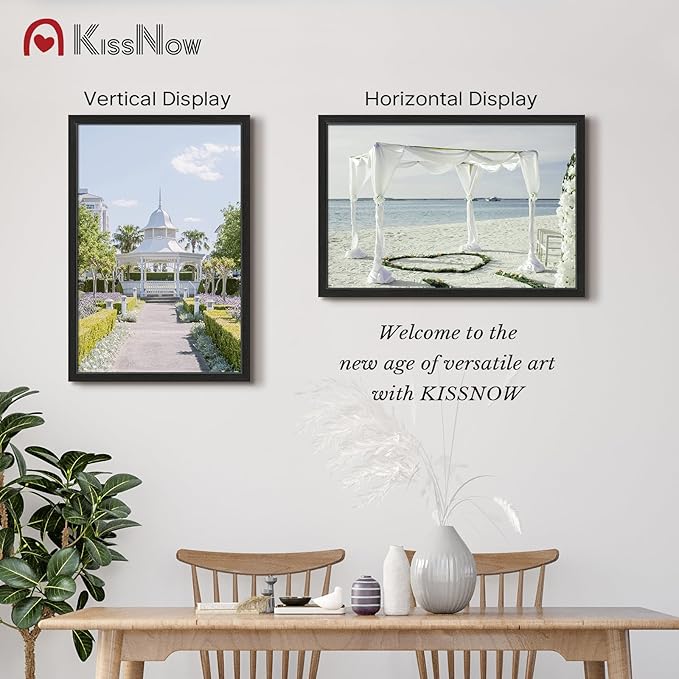 20x30 Poster Frame 4 Pack, Textured Black Solid Wood, Wall Gallery Picture Frame