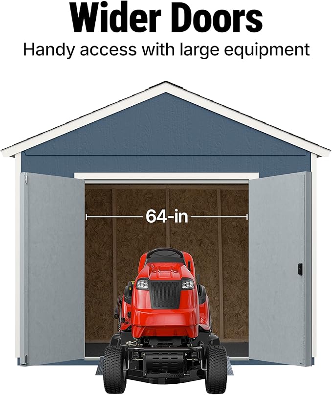 Handy Home Products Rookwood 10x14 Do-It-Yourself Wooden Storage Shed- Does not Include Floor kit, Paint or Roofing Shingles