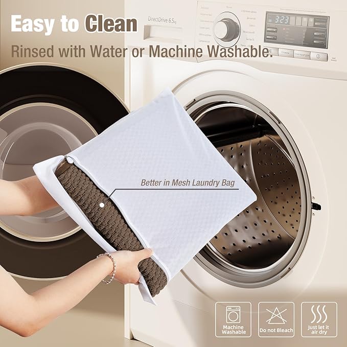 Bathroom Rugs Non Slip Washable, Super Absorbent Thin Bath Mat Small Quick Dry Low Pile Bathroom Rug, Brown 20"x30"