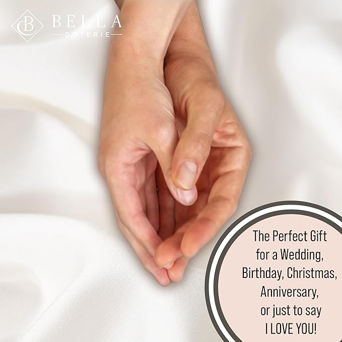 Bella Coterie Luxury Bamboo Viscose King Size Sheet Set | 100% Organically Grown | Ultra Soft | Cooling for Hot Sleepers | 18" Deep Pocket [Ivory]