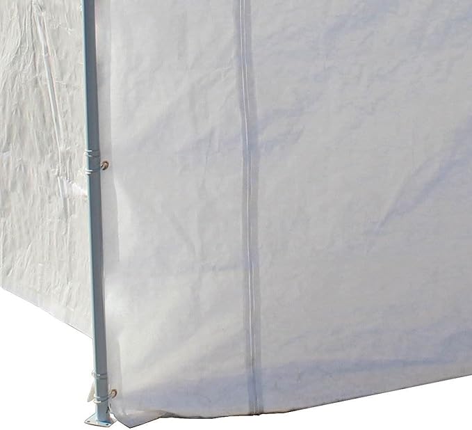 Caravan Canopy Tent Sidewalls for Domain Carport with Straps, Ideal for Garage Storage, Inflatable Garage Covering, White (Sidewalls Only)
