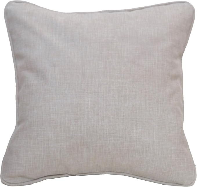East Green 26 x 26 Waterproof Outdoor Pillow with Insert, Flax Tan - Premium Olefin Outdoor Accent Pillow for Patio Furniture