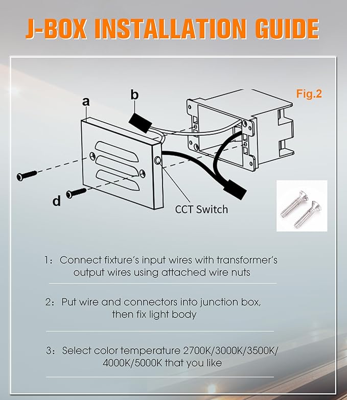 CLOUDY BAY 5CCT 12V 4W Low Voltage LED Step Light with Horizontal Louvered Faceplate for Steps Decks Stairs,Outdoor Stair Lights,Wet Locations,6 Pack,Black