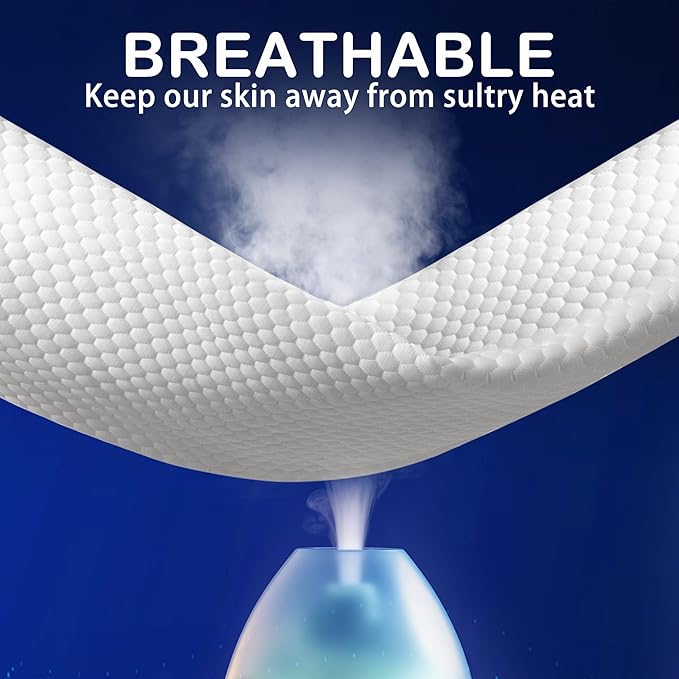 Memory Foam Bed Pillow，Adaptive Pillows for Neck Pain Relief，Medium Firm Pillow for Side,Back,and Stomach Sleepers Keep Pressure Relief to Deep Sleep, 28 * 17 * 5 Inches，Queen