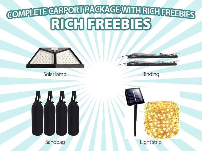 2 Car Carports 20X20 Heavy Duty，Car Ports with 180G Removable Side Walls, Carport Canopy, Portable Car Port Garage, Car Shelter All Weather,Grey