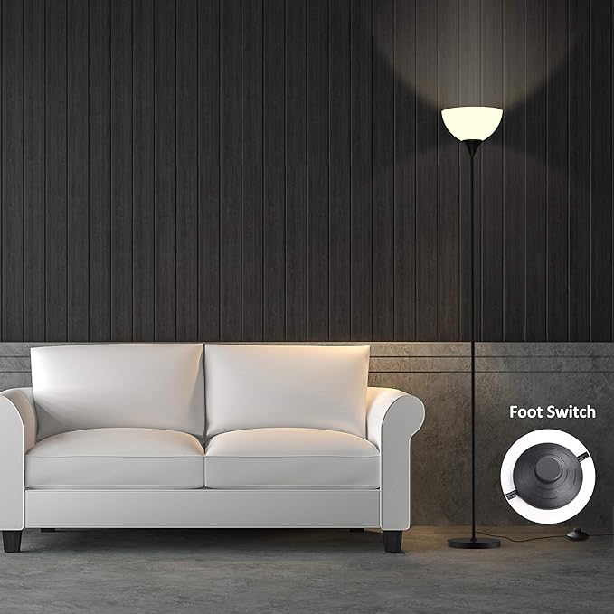 PESRAE Smart RGB Floor Lamps Work with Alexa, Google Assistant WiFi App, Modern Color Changing Floor Lamp, Dimmable Corner Floor Lamp for Living Room, Bedroom and Play Room (Without Remote Control)