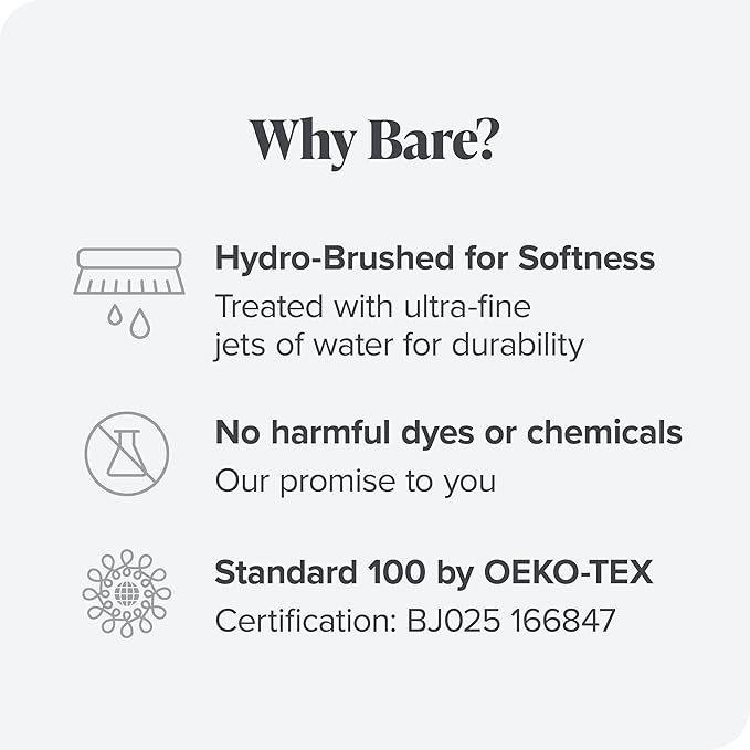 Bare Home Comforter Set - King/California King Size - Ultra-Soft - Goose Down Alternative - Premium 1800 Series - All Season Warmth (King/Cal King, White)