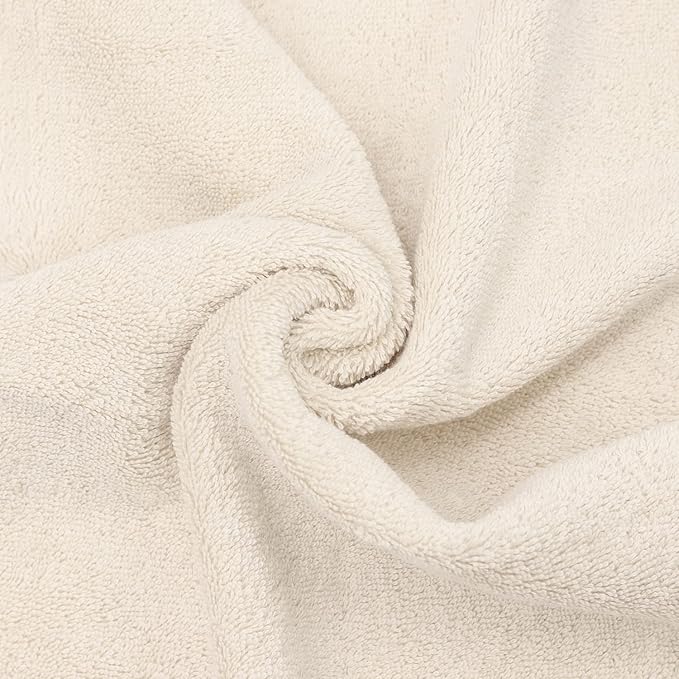 Luxury Hotel & Spa Collection Highly Absorbent, Quick Dry 100% Turkish Cotton 700 GSM, Eco Friendly Towel, for Bathroom Dobby Border Soft Bath Towel Set 27 X 54 (Beige, Bath Towels - Set of 2)