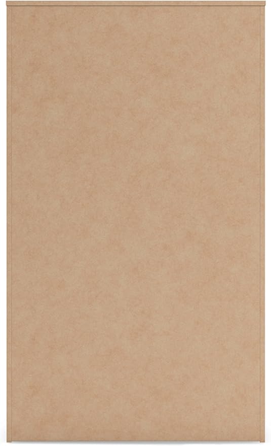 Signature Design by Ashley Delmorta Rustic 5-Drawer Chest of Drawers with Safety Stop, Gray