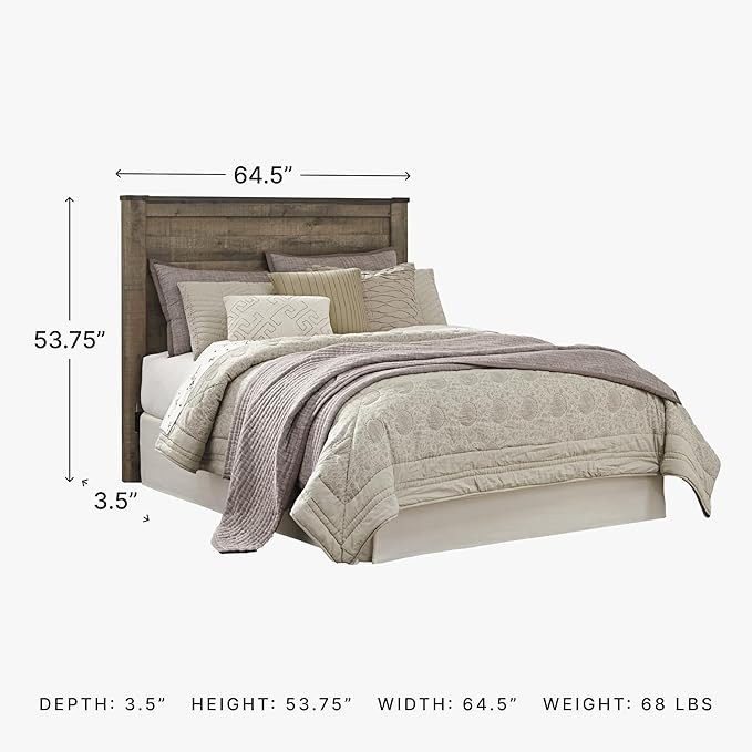 Signature DESIGN BY ASHLEY Panel Headboard, Queen, Brown