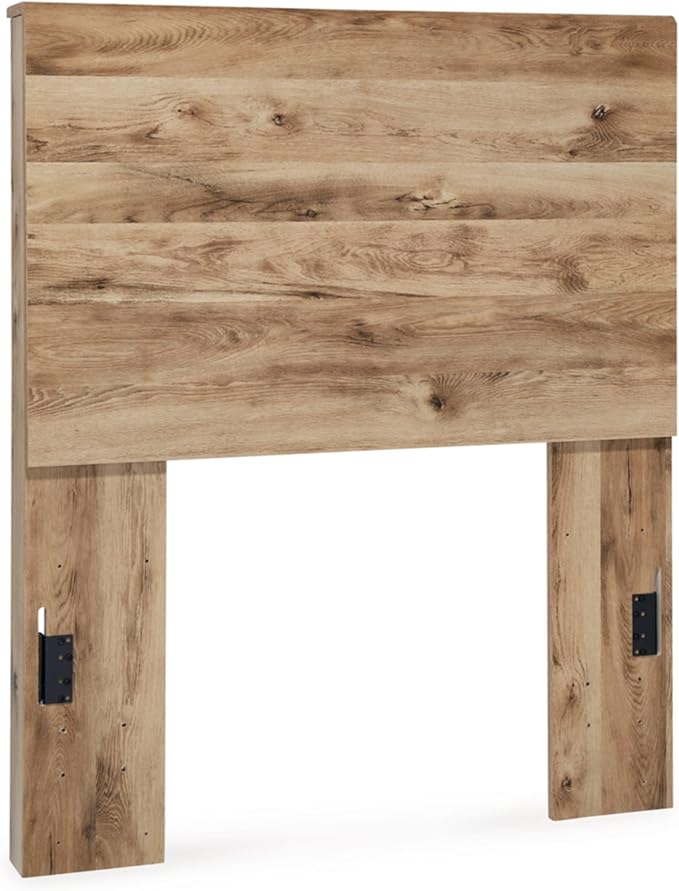 Signature Design by Ashley Hyanna Contemporary Panel Headboard ONLY, Twin, Brown