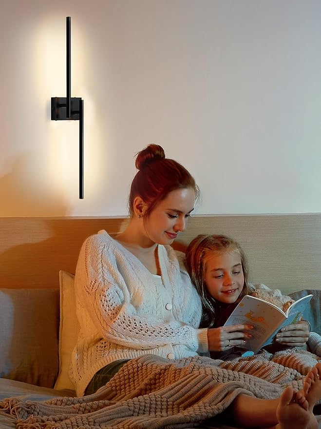 Battery Operated Wall Sconce, 30.7 in Wall Sconces Set of Two Battery Operated, 6000mAh Rechargeable Wall Sconces Battery with Remote, LED Wireless Wall Light for Living Room