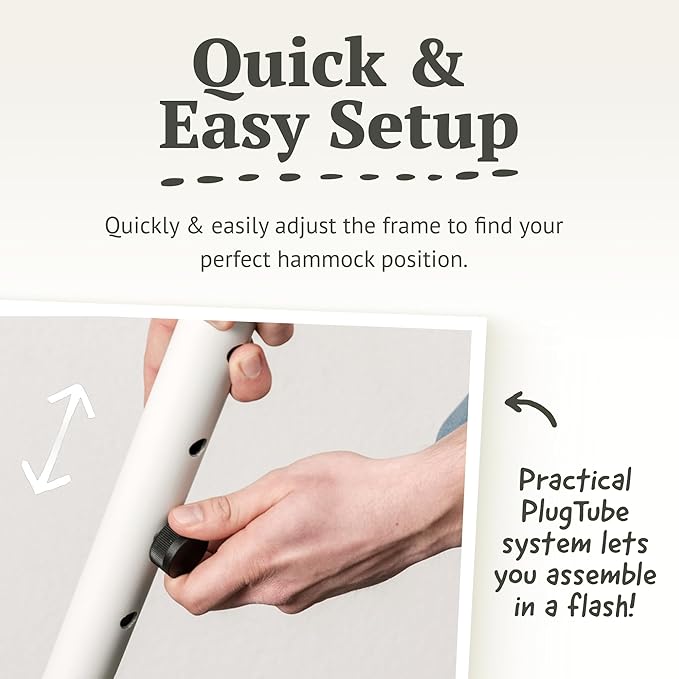 LA Siesta® Alisio Hammock with Spreader Bar & Nautico Stand, Portable Outdoor Hammock with Stand Heavy Duty, 2 Person Hammock with Stand for Outside Patio Porch - Max 355 Lbs, Almond