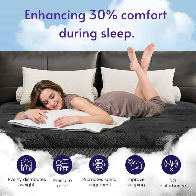 Full Size Mattress, 11.6 Inch Deluxe Hybrid Full Mattress in a Box, Medium Firm Mattresses with Gel Memory Foam & Pocket Springs, Pressure Relief, Cooling, Extra Edge Support [Upgraded Support]