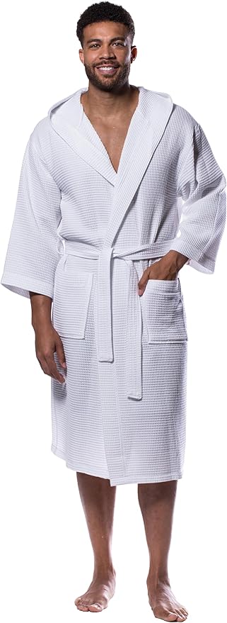 Turquaz Lightweight Full-Length Robes For Women Waffle Kimono Bathrobe - Soft, Fast-Drying, Long-Lasting Cotton Blend Unisex